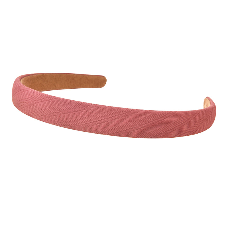 Fashion Raspberry Color Fabric Pattern Thin Edge Headband