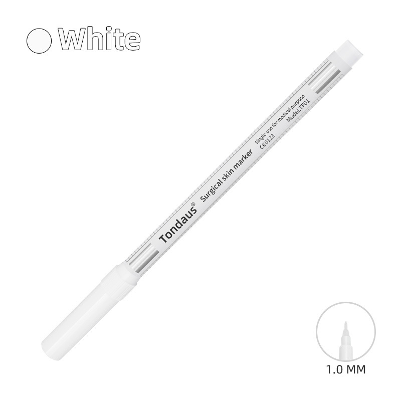 Fashion White Ink Marker Pen 1.0mm Tattoo Waterproof Positioning Pen