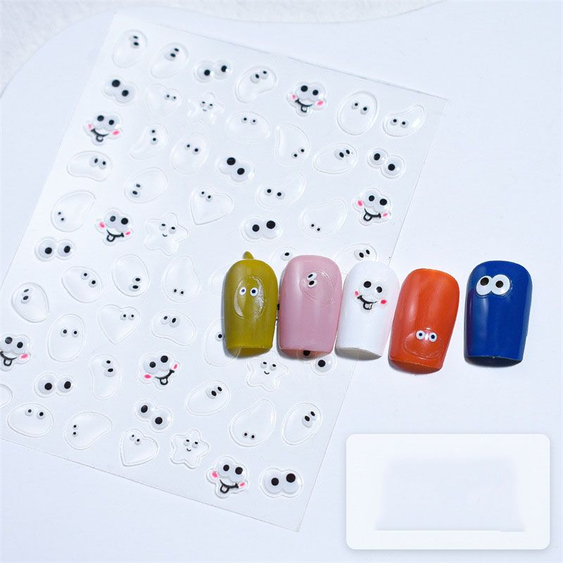 Fashion Water Drop Embossed Sticker Water Drop Embossed Nail Art Stickers