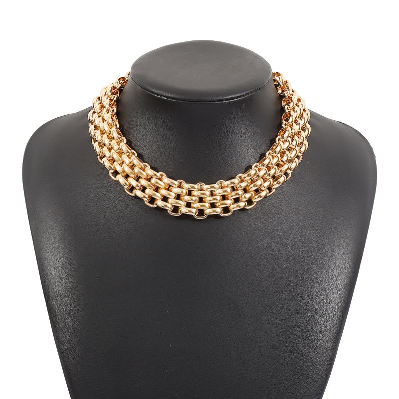 Fashion Necklace Gold Alloy Geometric Chain Necklace