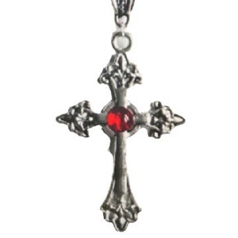 Fashion Silver Alloy Cross Necklace
