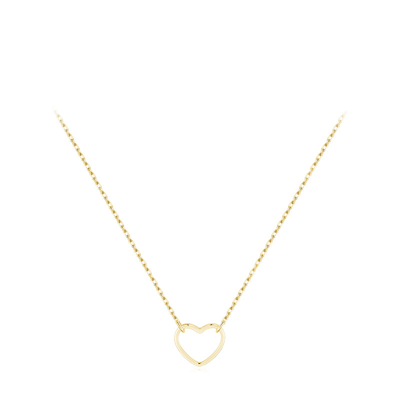 Fashion Gold Metal Hollow Love Necklace