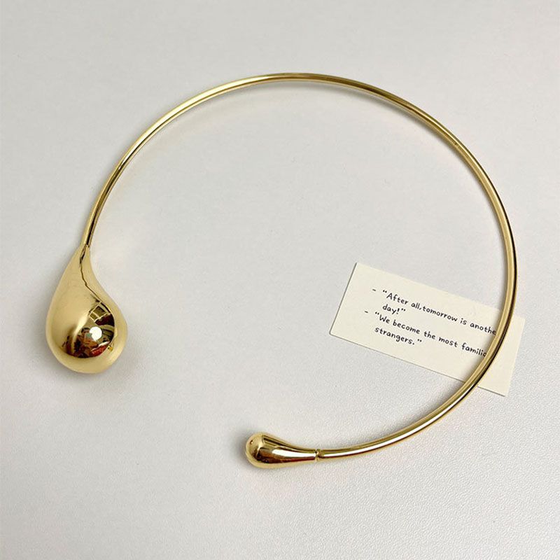 Fashion Gold Alloy Drop-shaped Collar
