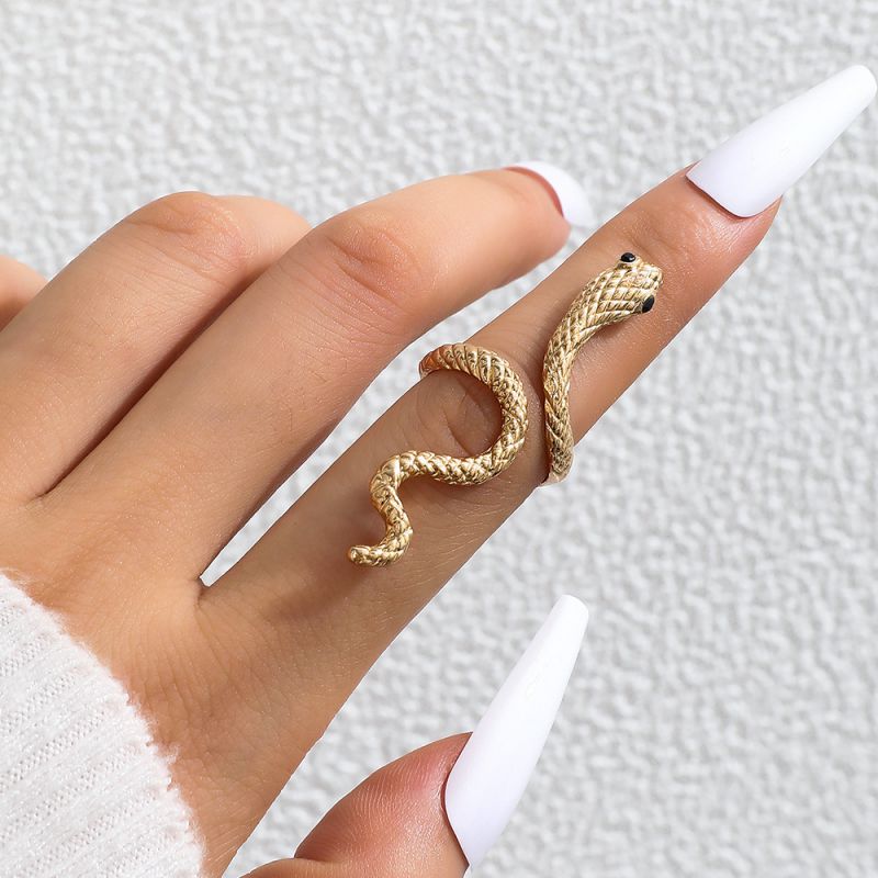 Fashion 3# Alloy Geometric Snake Ring