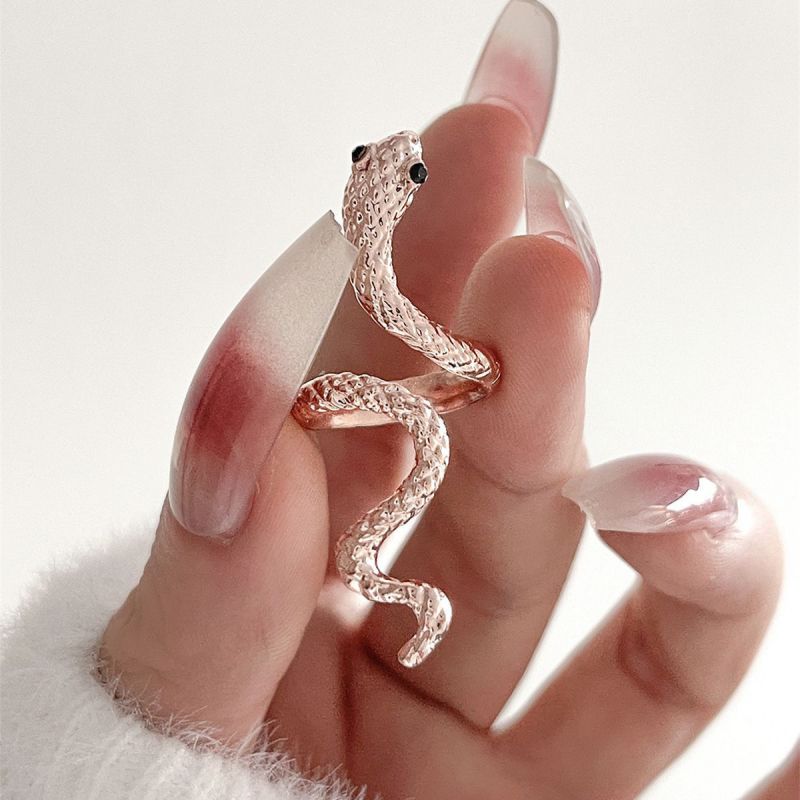 Fashion 5# Alloy Geometric Snake Ring