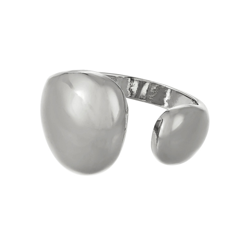 Fashion Silver Copper Geometric Adjustable Ring