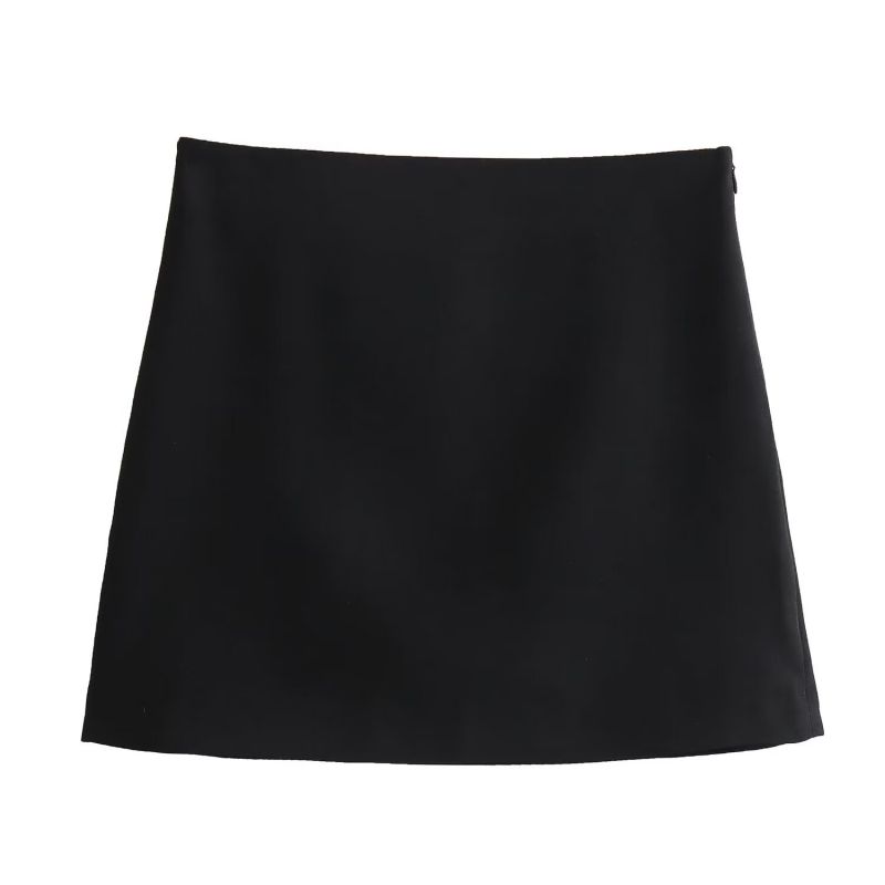 Fashion Skirt Polyester Solid Color Skirt