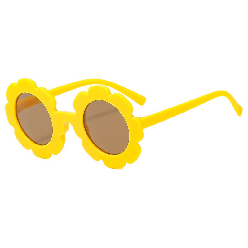 Fashion Bright Yellow Children's Sunflower Sunglasses