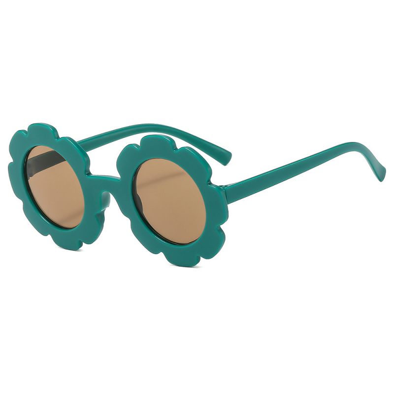Fashion Lake Green Children's Sunflower Sunglasses