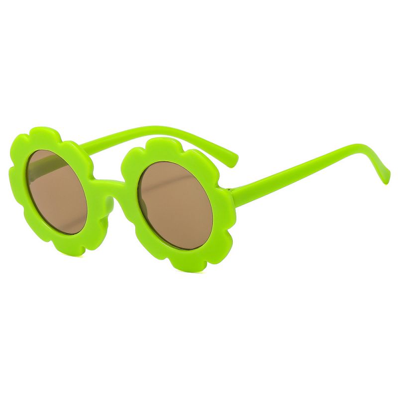 Fashion Tender Green Children's Sunflower Sunglasses