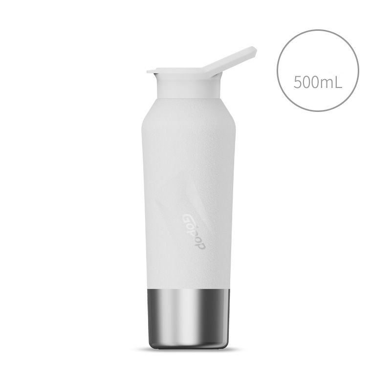 Fashion White Stainless Steel Large Capacity Thermos Cup