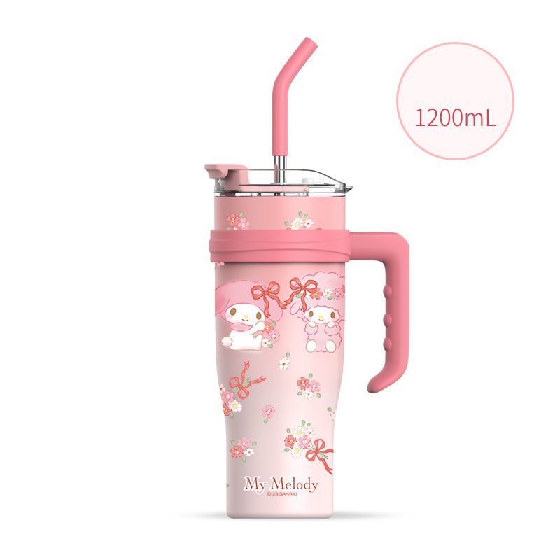 Fashion Melody Stainless Steel Cartoon Large Capacity Thermos Cup