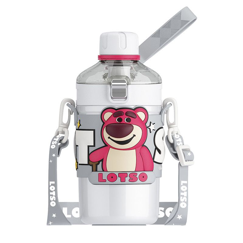 Fashion Strawberry Bear Stainless Steel Cartoon Large Capacity Thermos Cup