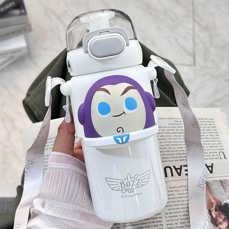 Fashion Disney Dudu Thermos Cup 460ml-white Buzz Lightyear Stainless Steel Large Capacity Thermos Cup