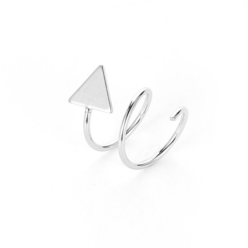 Fashion Triangle Copper Triangular Spiral Ear Cuff