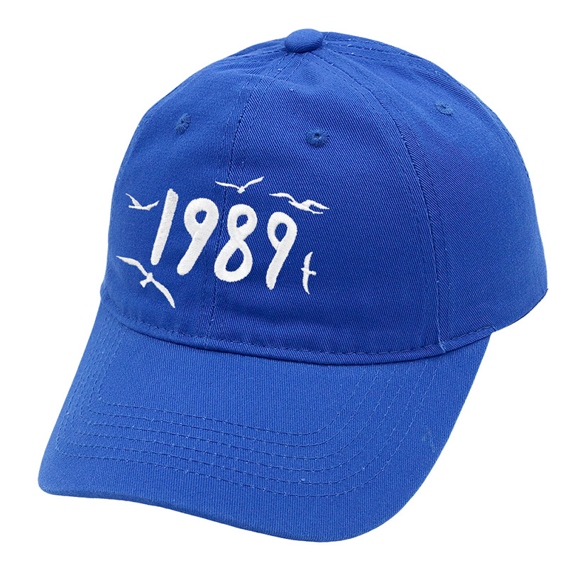 Fashion Royal Blue Cotton Embroidered Baseball Cap