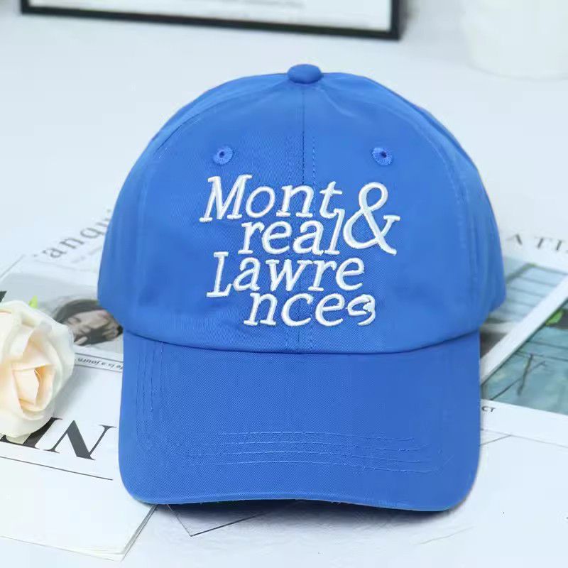 Fashion Sapphire Letter Embroidered Soft Top Baseball Cap