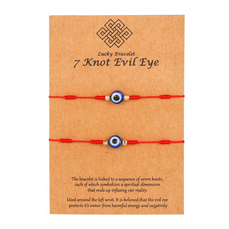 Fashion Red Resin Geometric Eye Bracelet