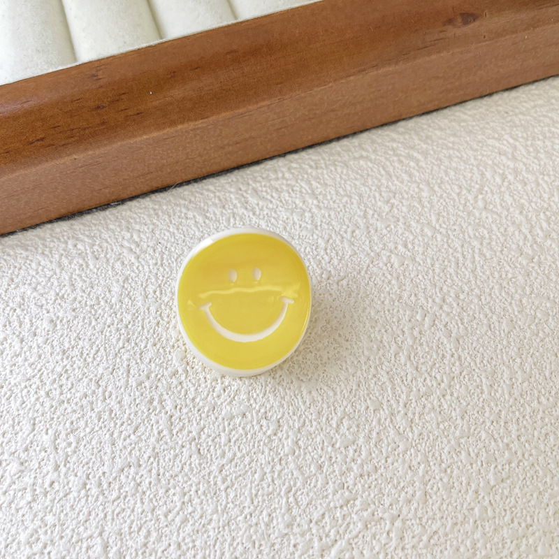 Fashion 3#yellow Acetic Acid Smiley Face Gripper