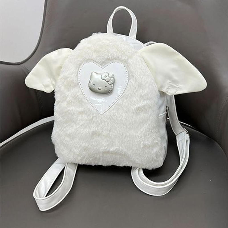 Fashion White Pu Large Capacity Backpack