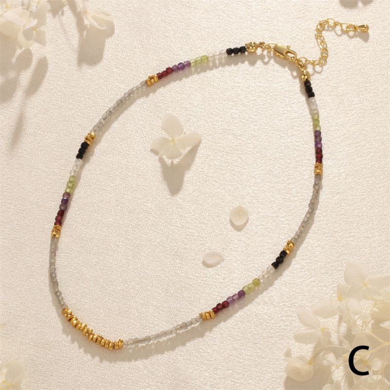 Fashion C Geometric Beaded Necklace