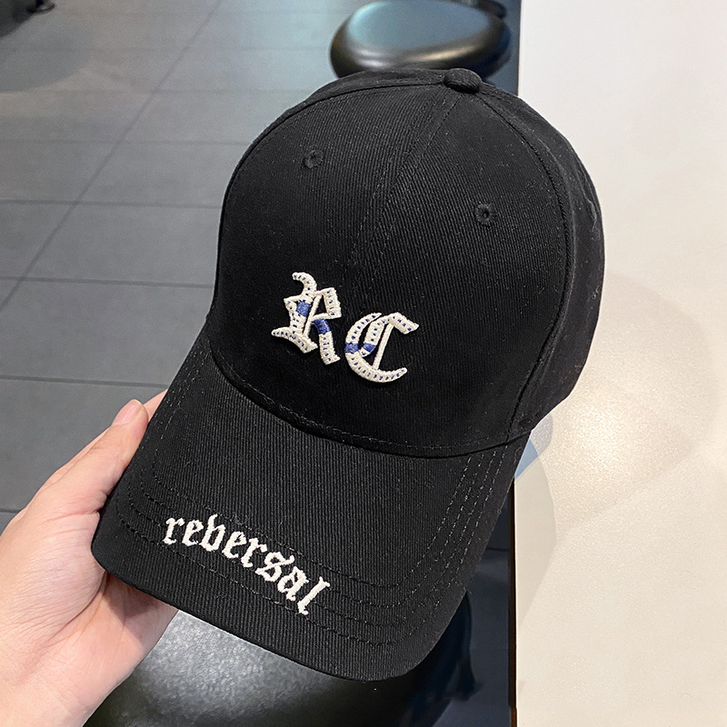Fashion Black 3d Embroidered Baseball Cap
