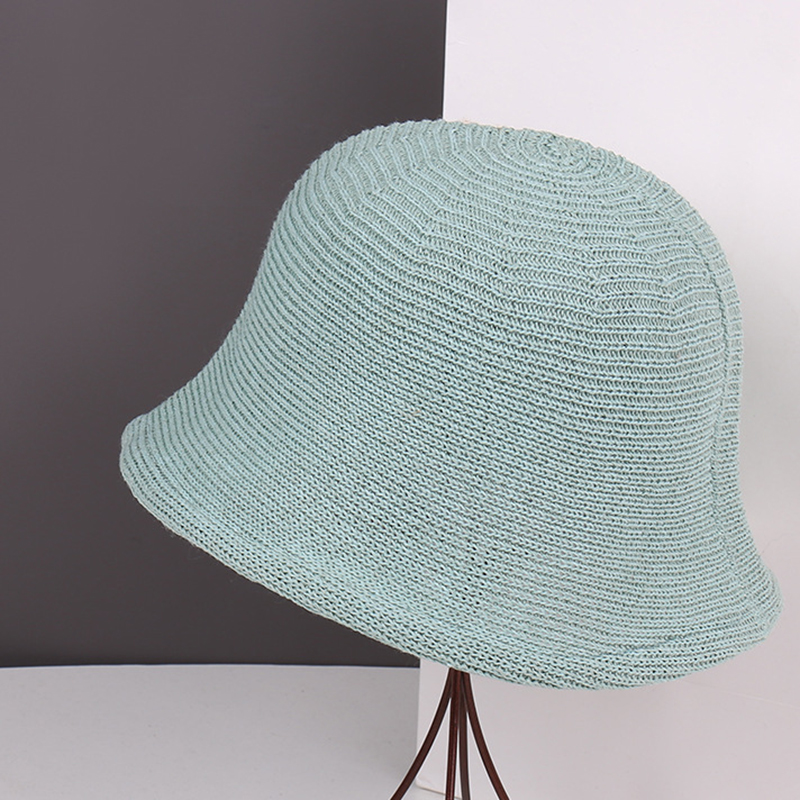 Fashion Number 1 Cotton Woven Wide Brim Bucket Hat