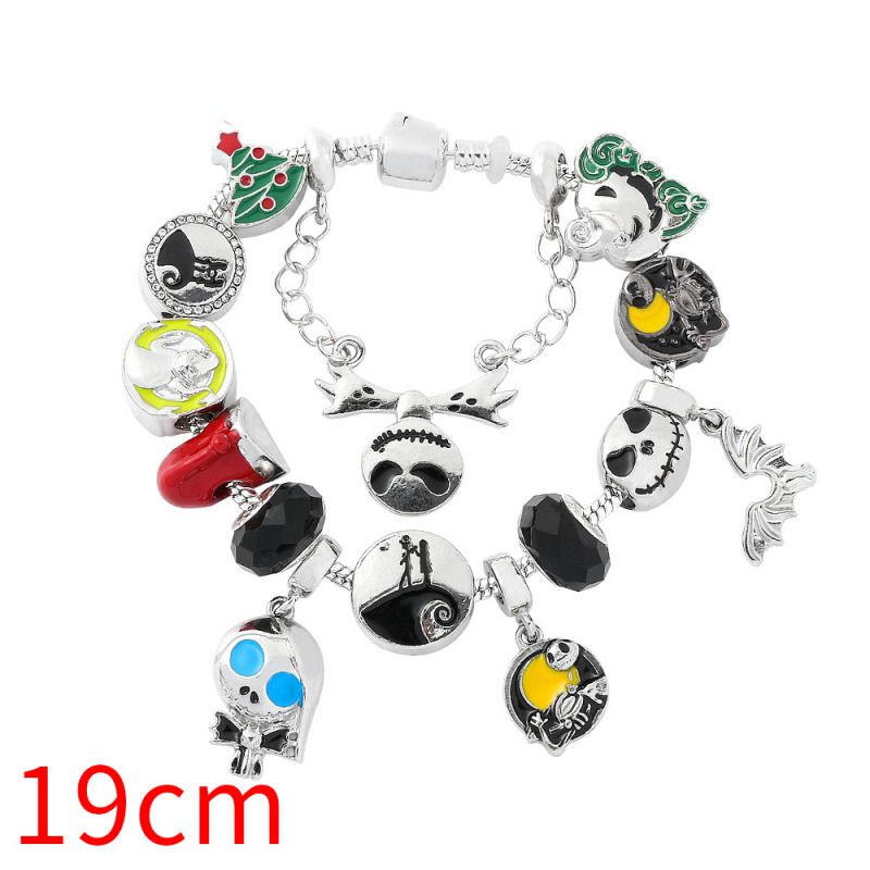 Fashion Christmas Horror Night Bracelet ③19cm Alloy Geometric Multi-element Bracelet