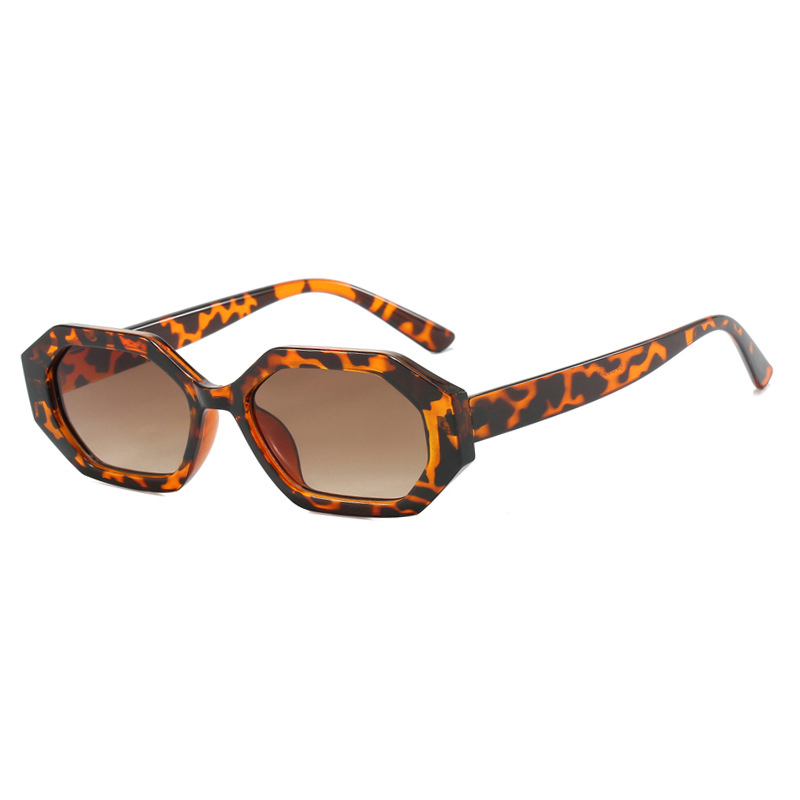 Fashion Douhua Double Tea Small Frame Irregular Sunglasses