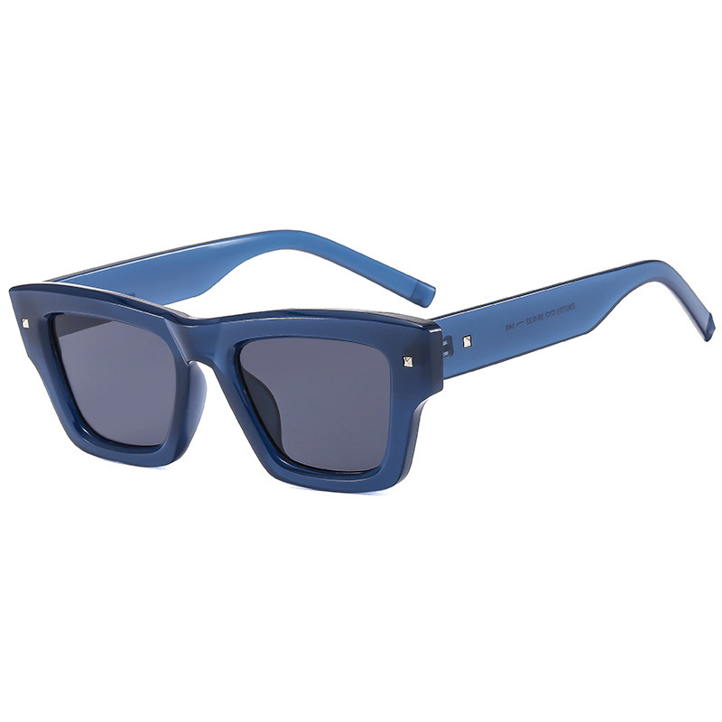 Fashion Jelly Blue And Gray Slices Pc Square Sunglasses