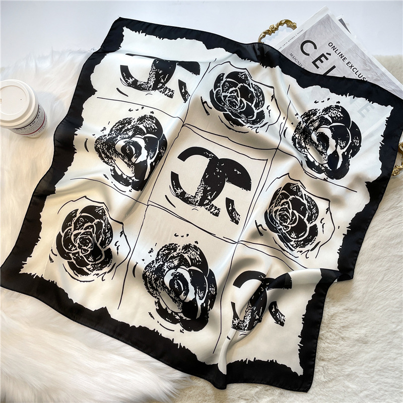 Fashion 1# Polyester Printed Square Scarf