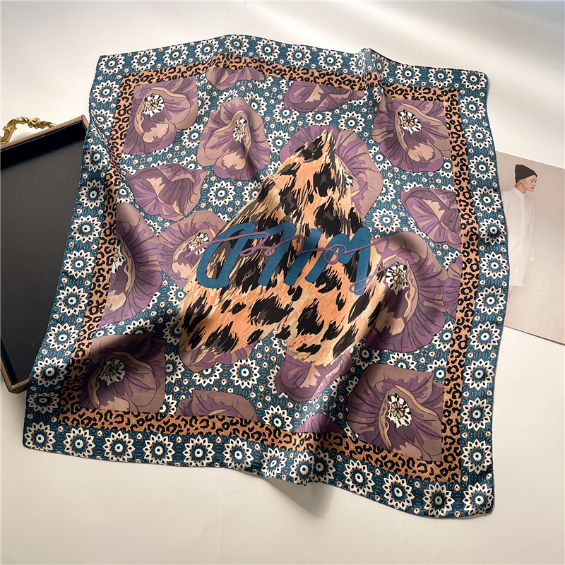 Fashion 61# Polyester Printed Square Scarf