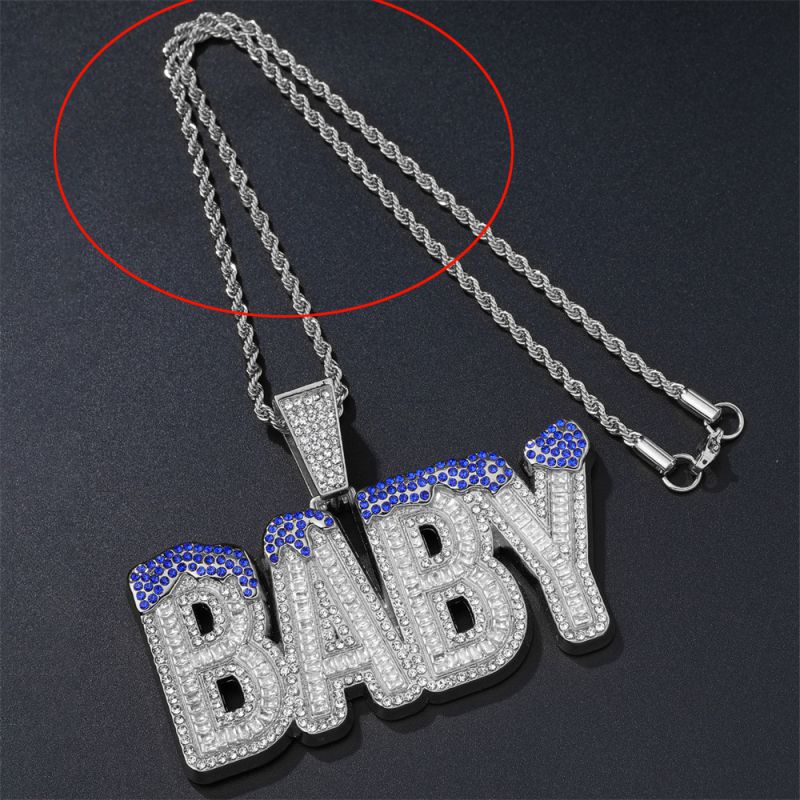 Fashion 3*50 Silver Twist Chain Alloy Twist Chain Necklace