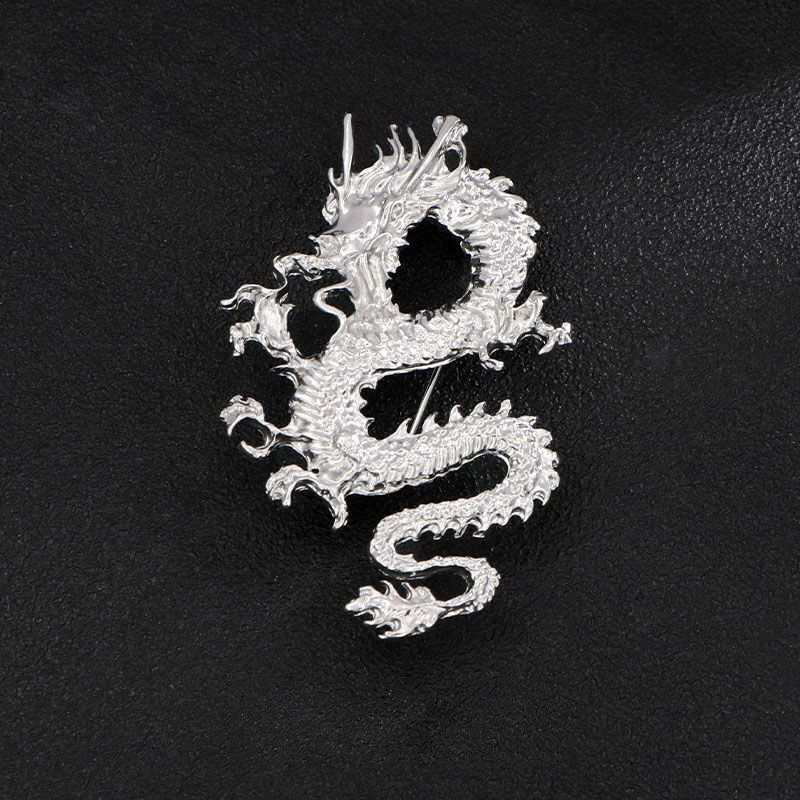 Fashion Dragon-silver Alloy Dragon Brooch