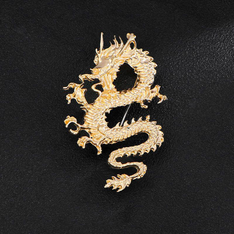 Fashion Dragon-gold Alloy Dragon Brooch