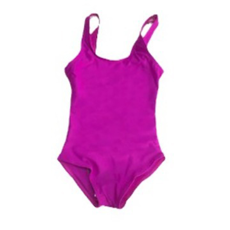 Fashion Purple Nylon Children's One-piece Swimsuit