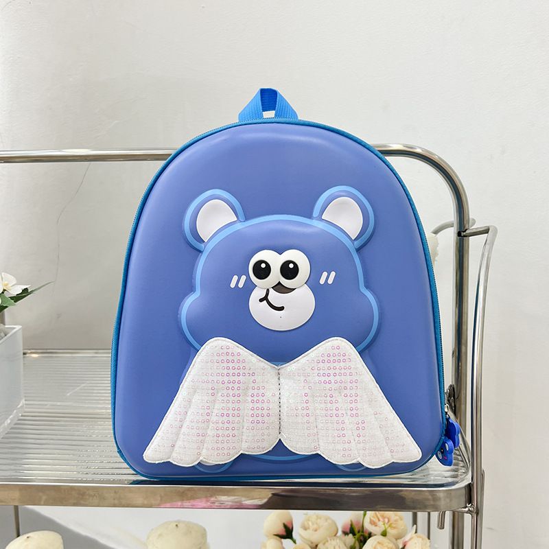 Fashion Blue Bear Eggshell Cartoon Children's Backpack