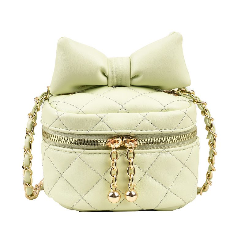 Fashion Green Bow Diamond Large Capacity Crossbody Bag