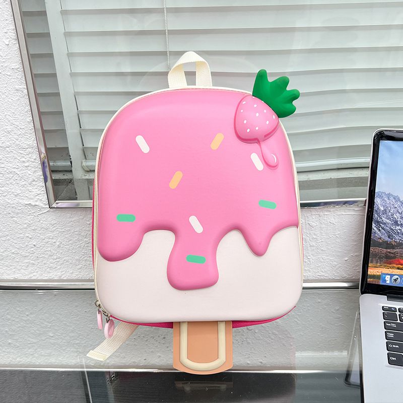 Fashion Pink Oxford Cloth Ice Cream Children's Backpack
