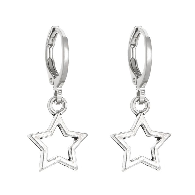 Fashion 9# Alloy Star Earrings