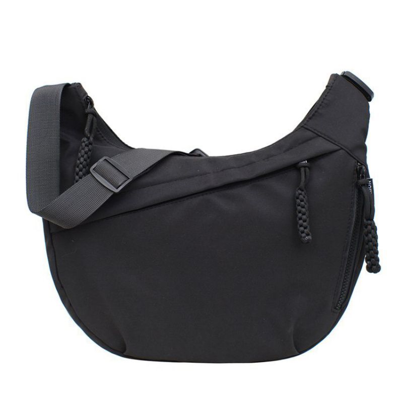 Fashion Black Oxford Cloth Large Capacity Crossbody Bag