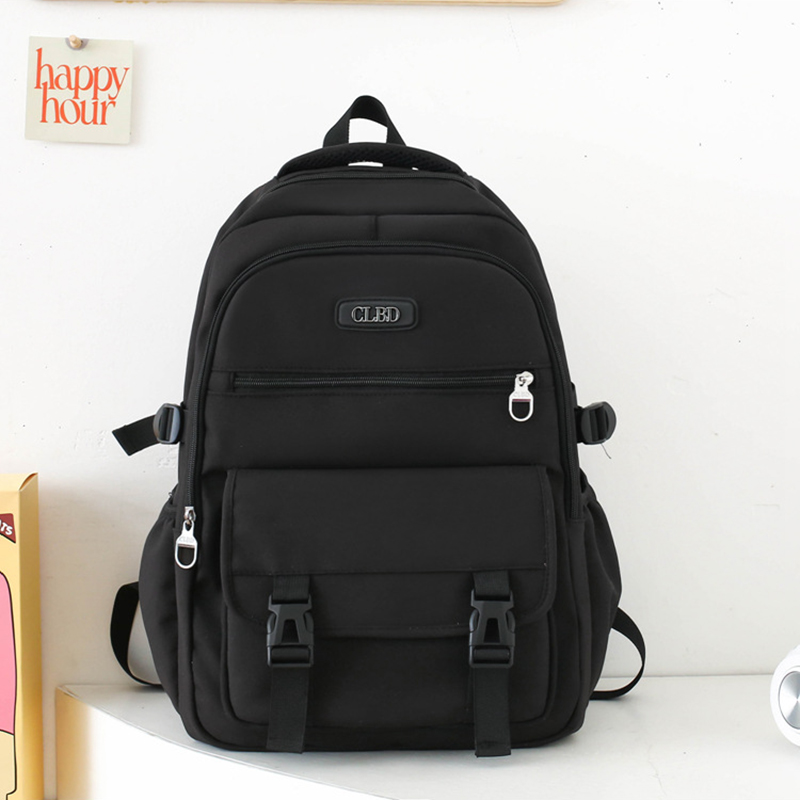 Fashion Black Without Pendant Oxford Cloth Large Capacity Backpack
