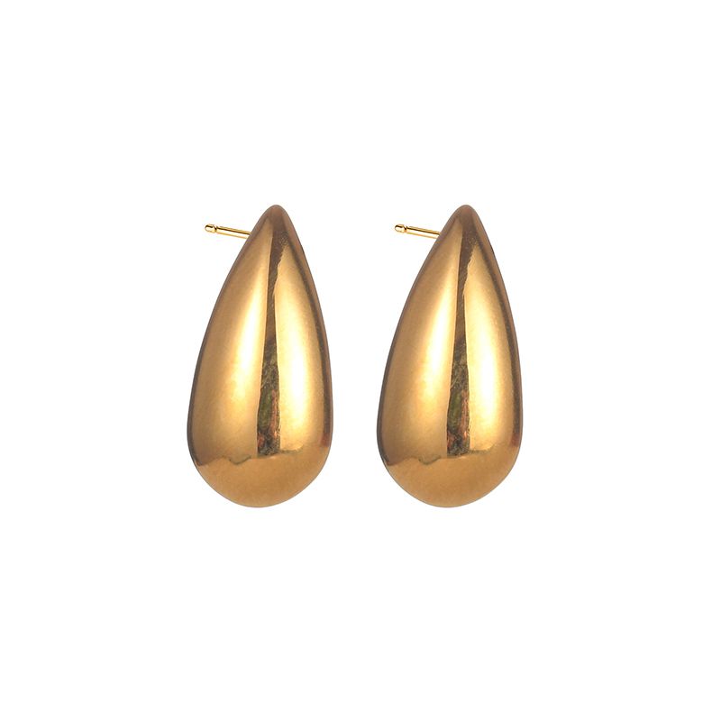 Fashion Water Drop Earrings Stainless Steel Drop Shape Earrings