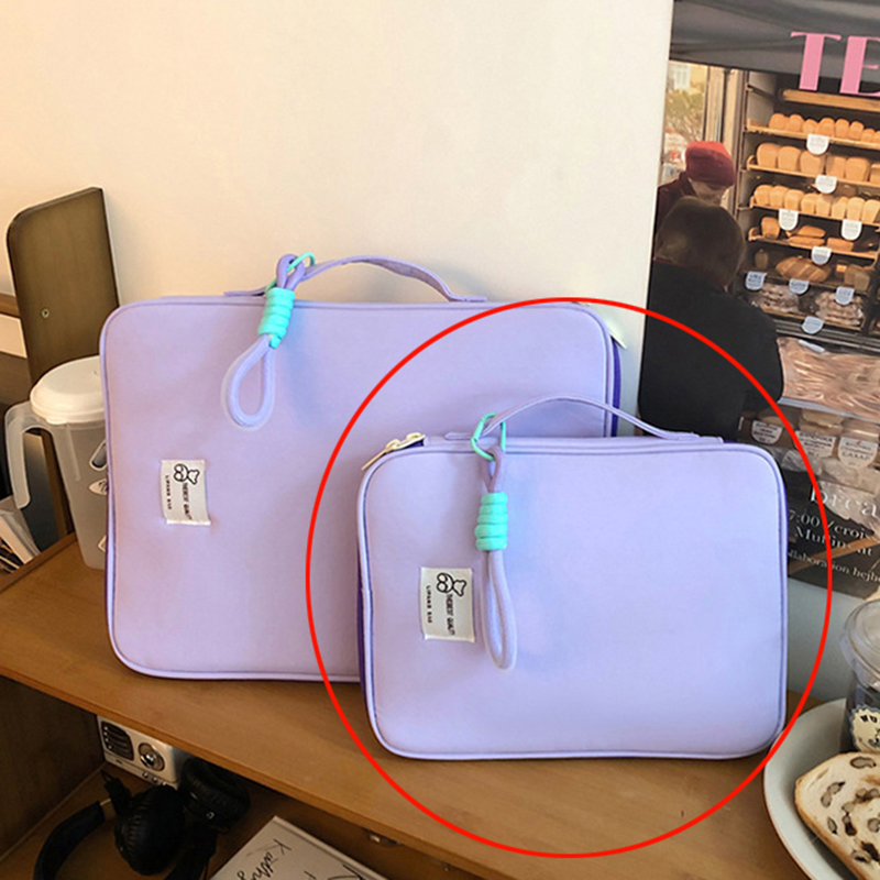 Fashion Small Purple Nylon Square Tablet Protective Case