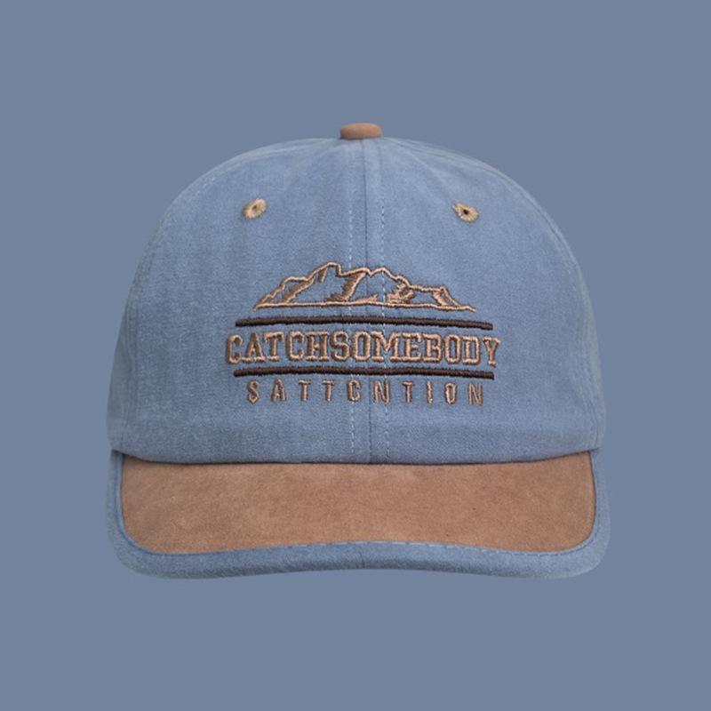 Fashion Blue Letter Embroidered Baseball Cap