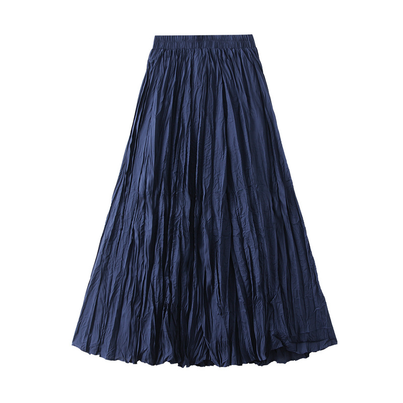 Fashion Sapphire Polyester Pleated Skirt