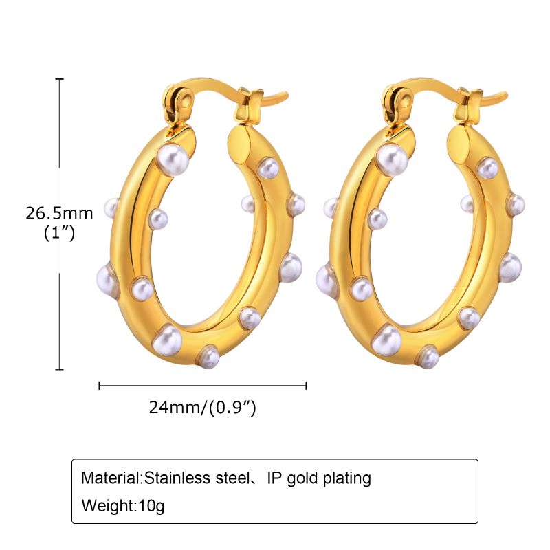 Fashion 17# Stainless Steel Geometric Earrings