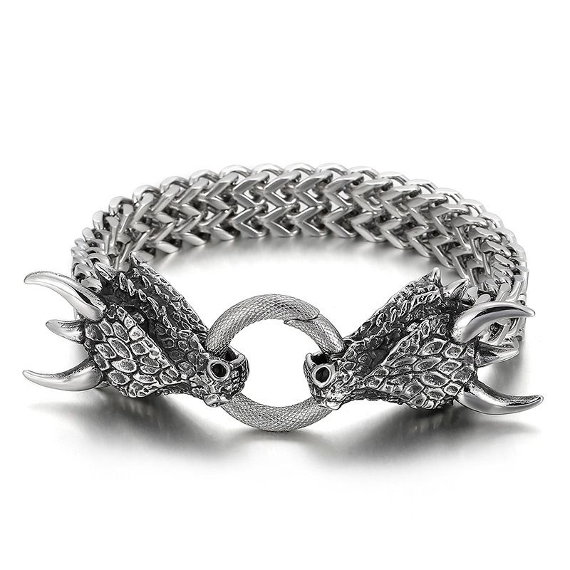 Fashion 1# Titanium Steel Animal Men's Bracelet