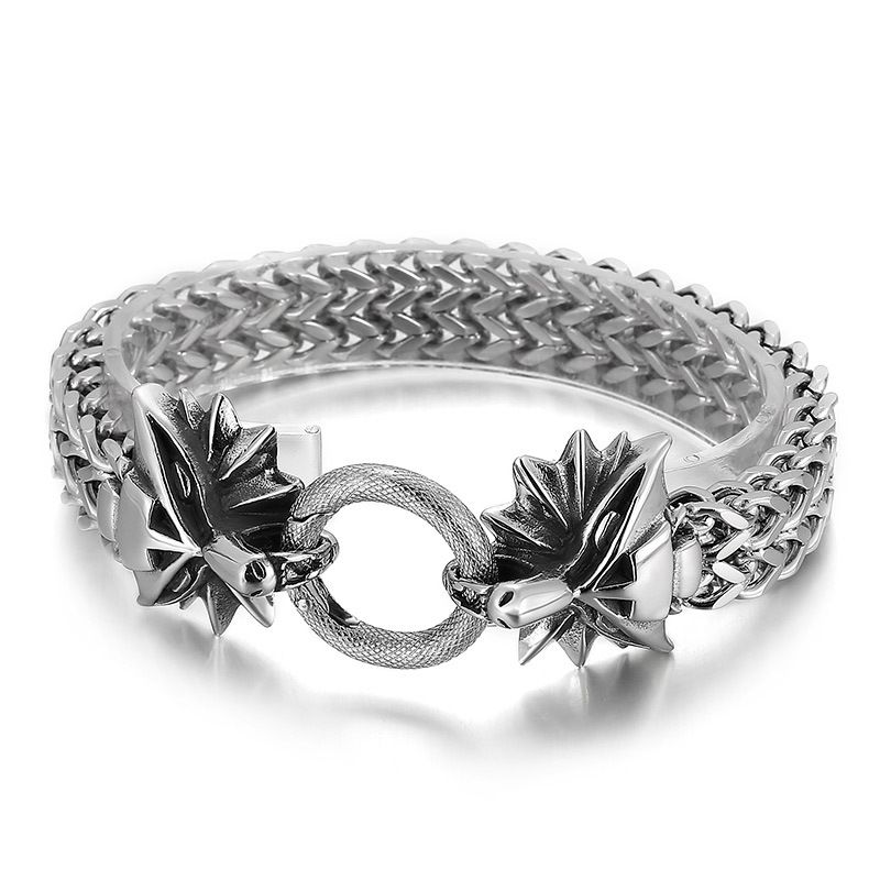 Fashion 4# Titanium Steel Animal Men's Bracelet