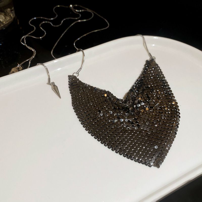 Fashion Necklace-sequins Metal Geometric Sequin Necklace